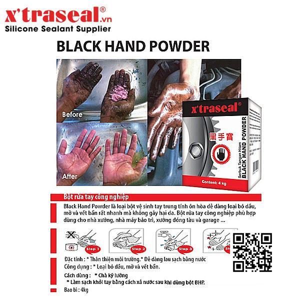 Bột rửa tay công nghiệp khô Xtraseal Black Hand Powder 4kg