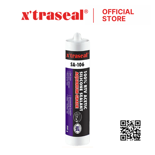 Xtraseal SA-106 Keo Silicone Acetic 100% dán bể cá RTV Xtraseal SA-106 300gr